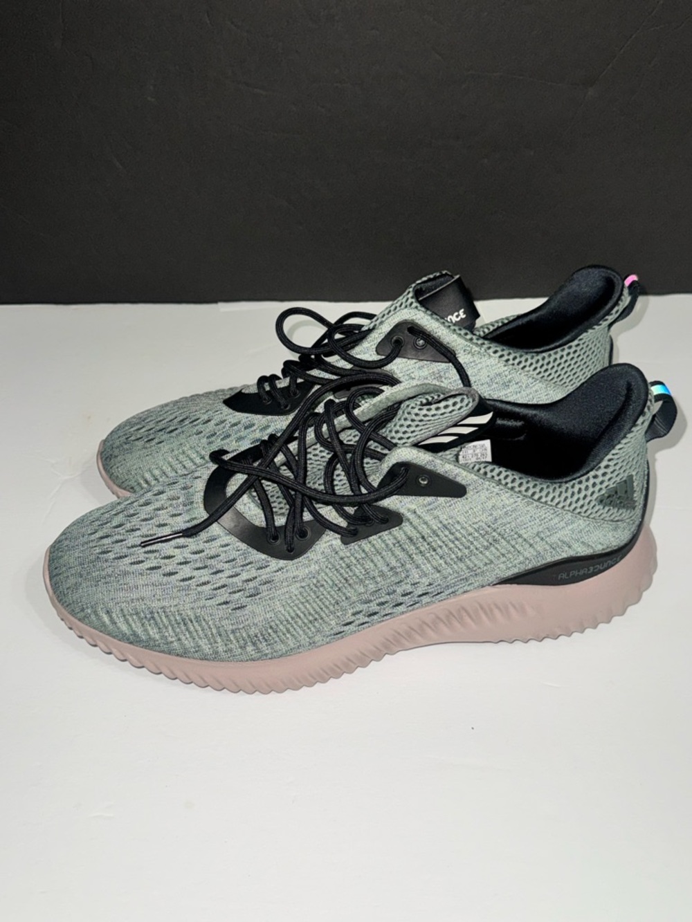 Adidas Bounce I Men’s I Knit Athletic Sneakers - Sage Green
